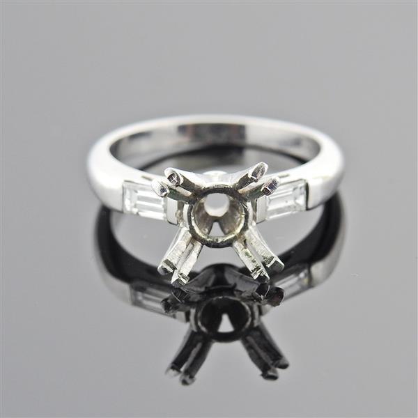18k Gold Diamond Engagement Ring Setting (1 of 3)