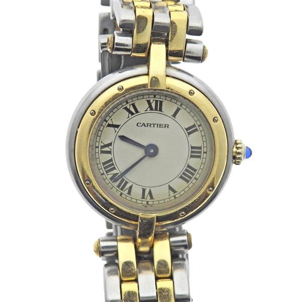 Cartier Panthere Vendome 18k Gold Stainless Steel Quartz Watch 6692 (1 of 6)