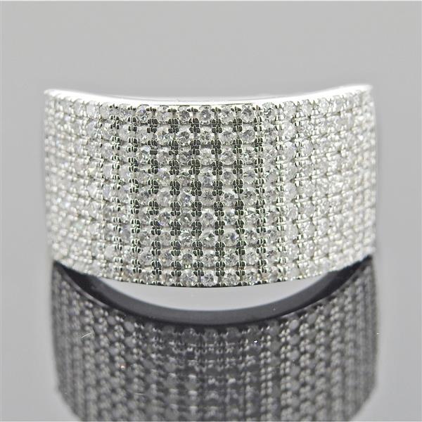 14k Gold Diamond Half Band Ring (1 of 3)