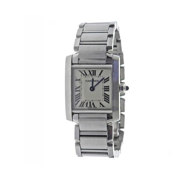 Cartier Tank Stainless Steel Automatic Watch 2834 (1 of 6)