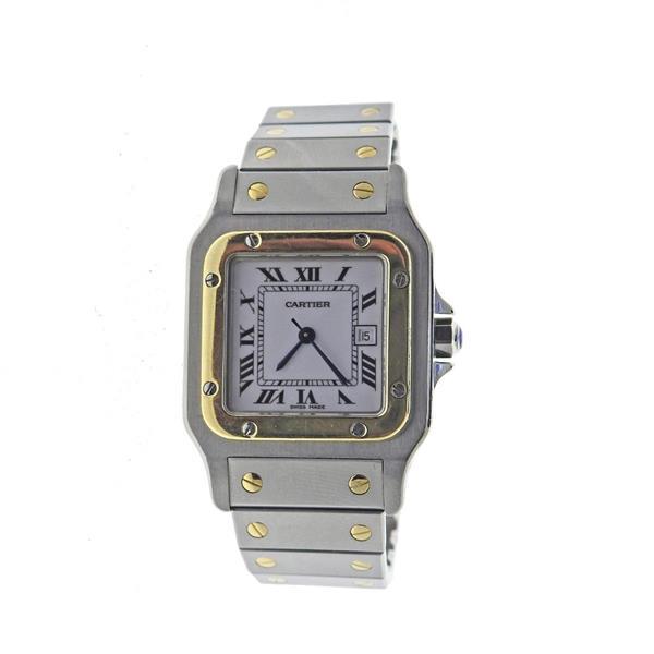 Cartier santos shop galbee automatic