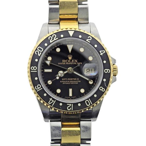 Rolex GMT-Master II 18k Gold Stainless Steel Automatic Watch 16713 (1 of 4)