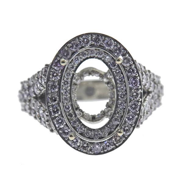 Platinum Pink White Diamond Ring Mounting (1 of 3)