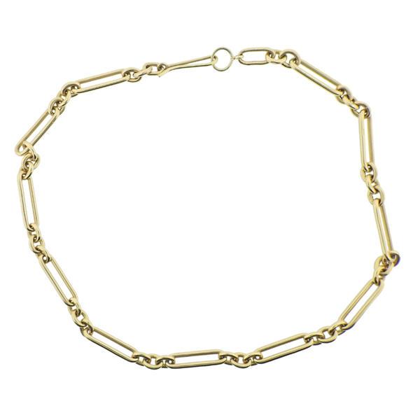 Antique 18k Gold Link Chain Necklace (1 of 4)