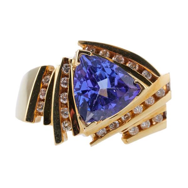 14k Gold Diamond Tanzanite Ring (1 of 4)