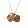 Tiffany & Co Return To 18k Gold Heart Charm Pendant Necklace