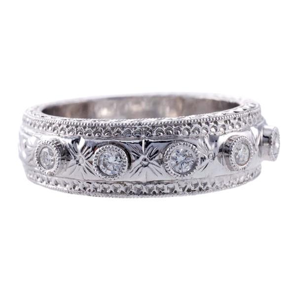 Platinum Diamond Band Ring (1 of 3)