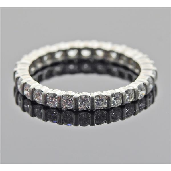 Tiffany & Co Platinum Diamond Eternity Band Ring (1 of 1)