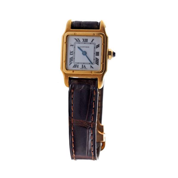 Cartier Santos Dumont 18k Gold Manual Wind Watch 7809 (1 of 3)