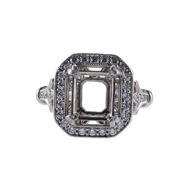 Blue Nile Platinum Diamond Engagement Ring Mounting (1 of 3)