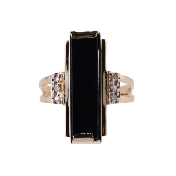 14k Gold Diamond Onyx Ring (1 of 3)