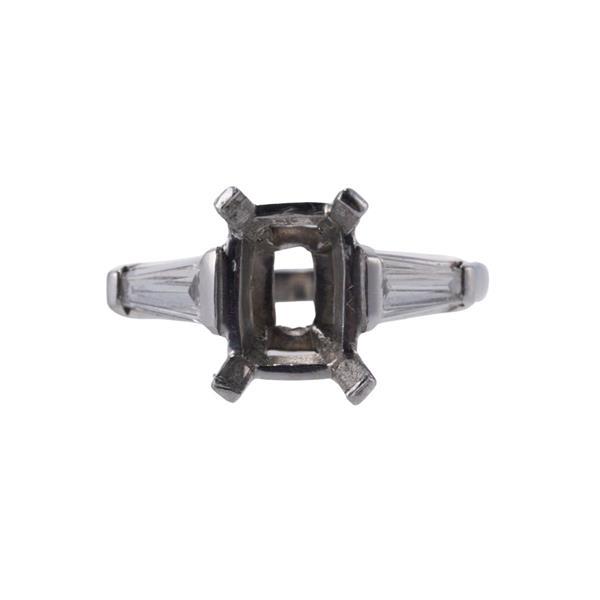 Platinum Diamond Engagement Ring Setting (1 of 3)