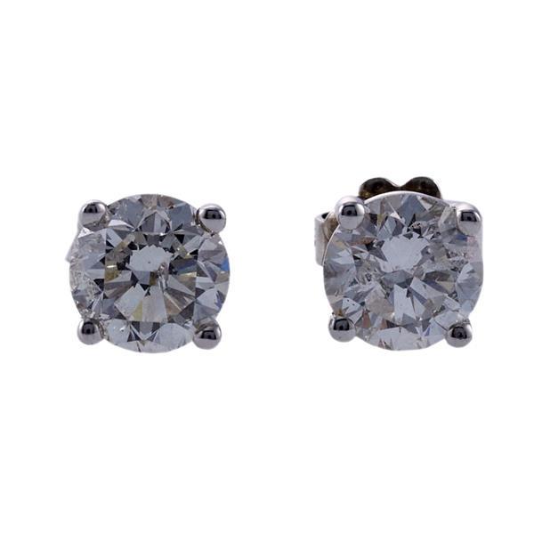14k Gold Diamond Stud Earrings (1 of 2)