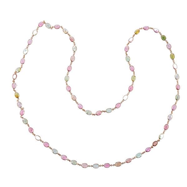 18k Gold 34.70ctw Tourmaline Necklace (1 of 4)