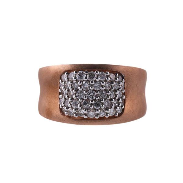 Kallati Gold Diamond Half Band Ring (1 of 4)