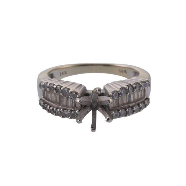 14k Gold Diamond Engagement Ring Setting (1 of 3)