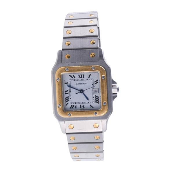 Cartier Santos Galbee Two Tone Automatic Watch 2961 (1 of 3)