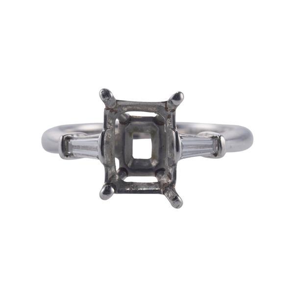 Platinum Diamond Engagement Ring Setting (1 of 3)
