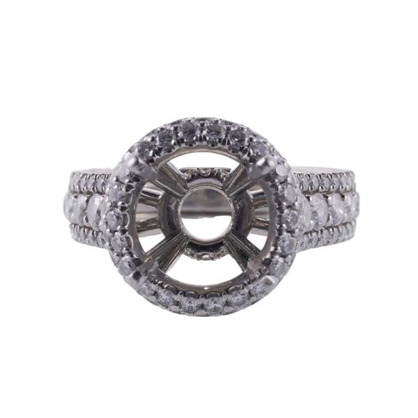 Blue Nile Platinum Diamond Engagement Ring Mounting (1 of 3)