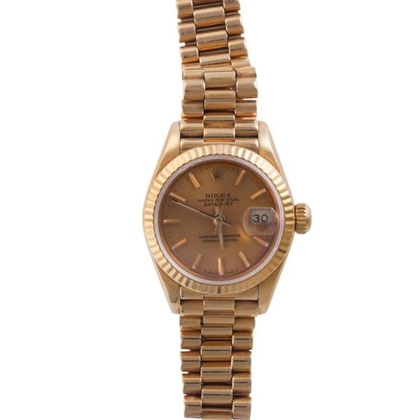 Rolex Datejust 18k Gold Lady's Watch 69178 (1 of 6)