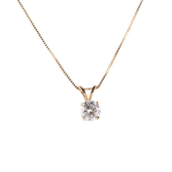14k Gold Diamond Pendant Necklace (1 of 4)