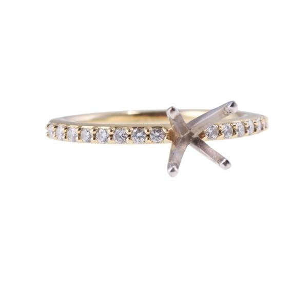 18k 14k Gold Diamond Engagement Ring Setting (1 of 3)