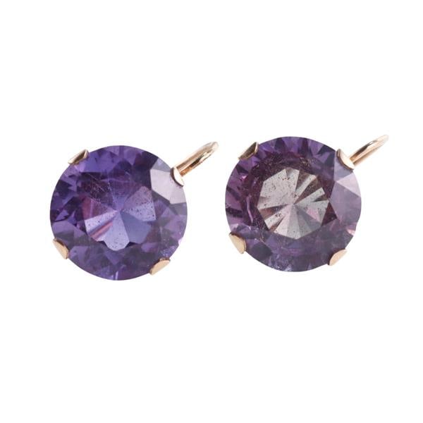 14k Gold Amethyst Earrings (1 of 4)