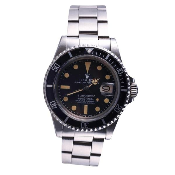 Rolex Submariner 1970s Black Dial Bezel Steel Watch 1680 (1 of 4)