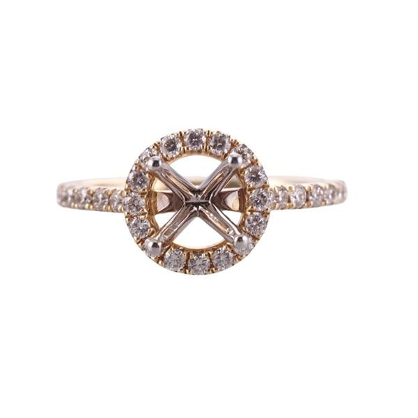 14k Gold Diamond Engagement Ring Setting (1 of 3)