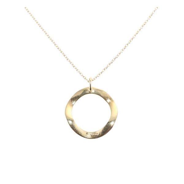 Ippolita 18k Yellow Gold Pendant Necklace: METAL: 18k Gold. MEASUREMENTS: Necklace is 18" long. Pendant - 22mm x 18mm. MARKED: Ippolita 18k. WEIGHT: 2.7 grams.Gemstones have not been graded for color and clarity, and tested for clarity an