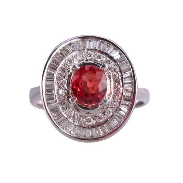 18k Gold Diamond Sapphire Ring (1 of 4)