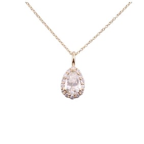 14k Gold Diamond Pendant Necklace