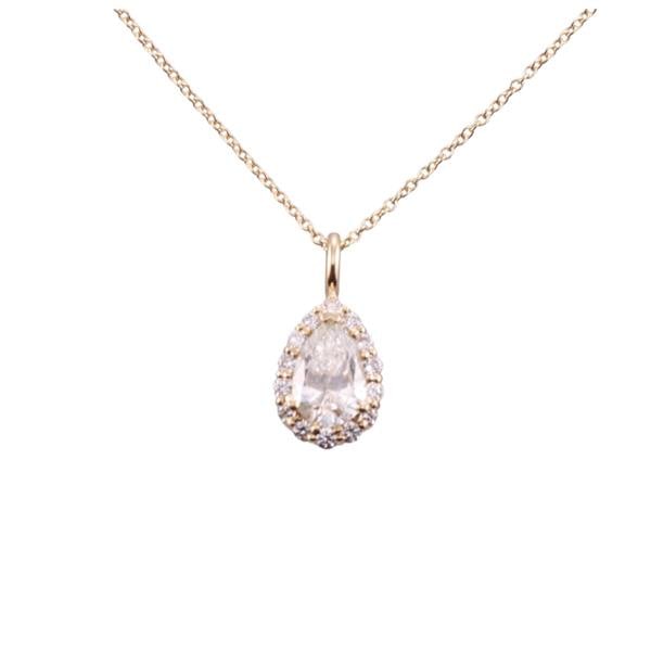 14k Gold Diamond Pendant Necklace (1 of 3)