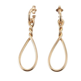 David Yurman 18k Gold Day & Night Earrings