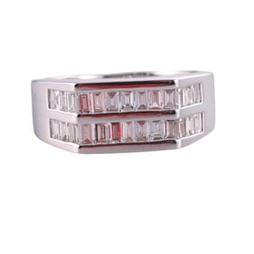 18k Gold Baguette Diamond Ring