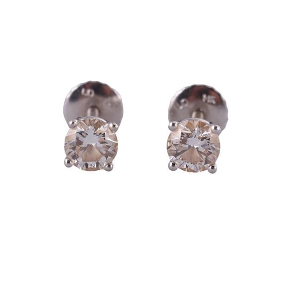 14k Gold Diamond Stud Earrings (1 of 2)