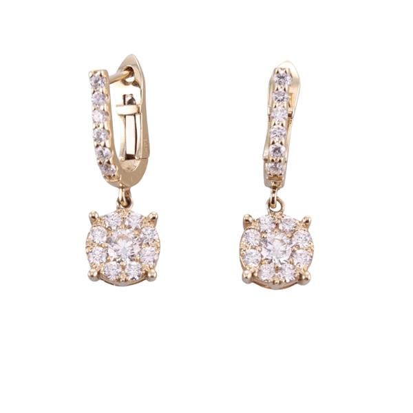 14k Gold Diamond Drop Earrings (1 of 3)
