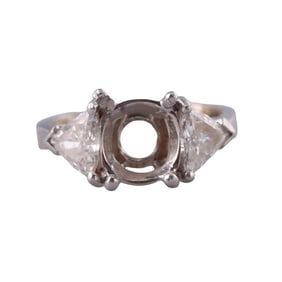 Platinum Diamond Engagement Ring Mounting