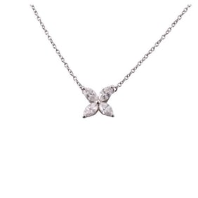 Tiffany & Co Victoria Platinum Diamond Pendant Necklace
