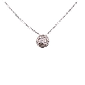 14k Gold Diamond Pendant Necklace