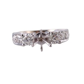14k Gold Diamond Engagement Ring Setting