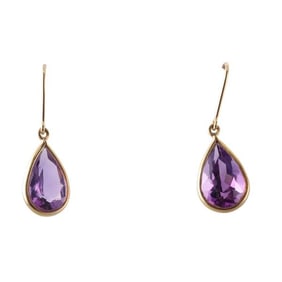 H. Stern 18k Gold Amethyst Drop Earrings