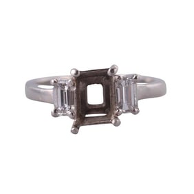 Platinum Diamond Engagement Ring Setting