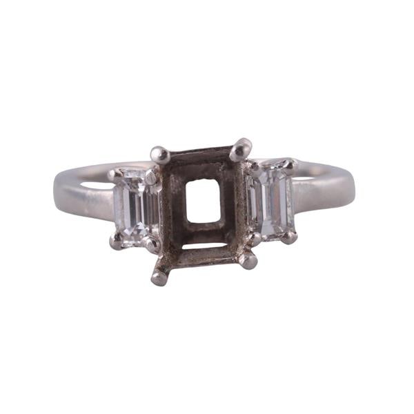 Platinum Diamond Engagement Ring Setting (1 of 3)