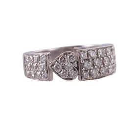 Piaget Juliette 18k Gold Diamond Heart Band Ring