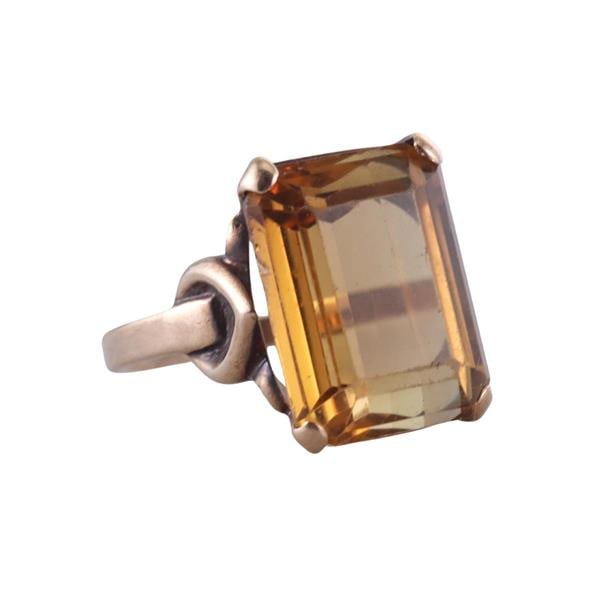 Antique Citrine Yellow Gold Ring (1 of 3)