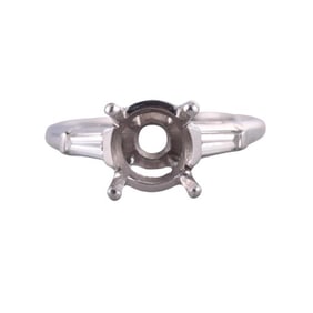 Platinum Diamond Engagement Ring Setting