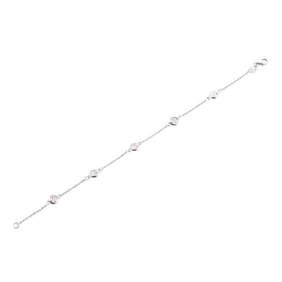 14k Gold Diamond Station Bracelet