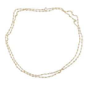 18k Gold Fancy Diamond Station Necklace
