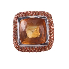 18k Gold Citrine Ring